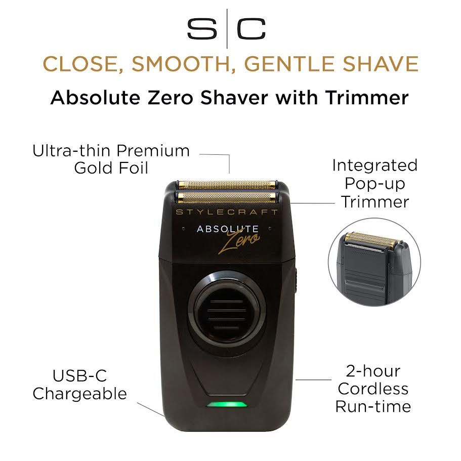 Absolute Zero Professional Double Foil Shaver with Rotary Motor - Image 6