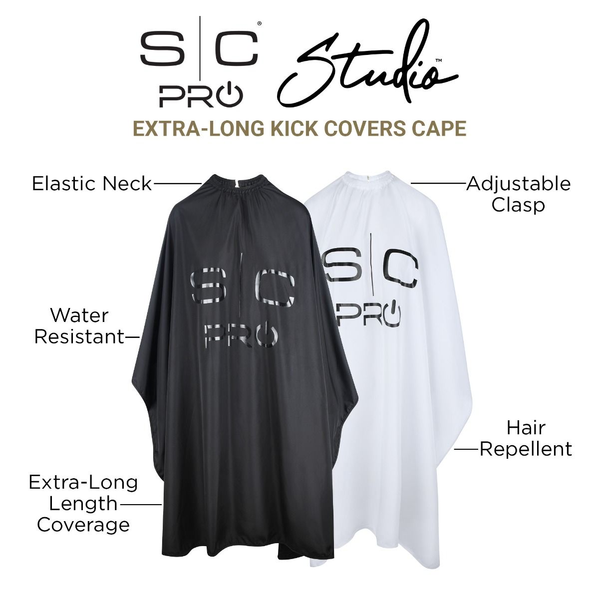 Studio - Professional Extra-Long Kick Covers Cape in White - Image 4
