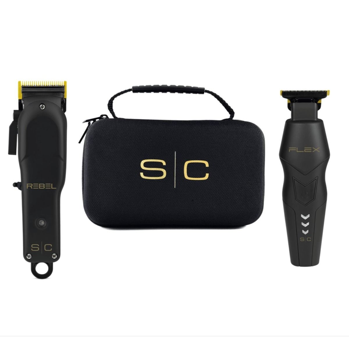 Super Set - Rebel Cordless Hair Clipper & Flex Cordless Hair Trimmer Set with Super-Torque Rotary Motor