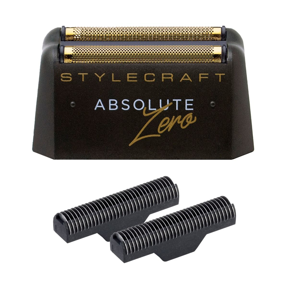 Gold Titanium Foil Head and Echo Cutters for the Absolute Zero Shaver