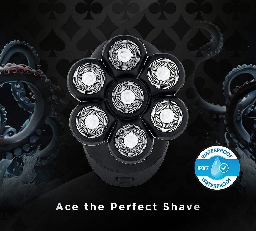 Ace Bald Head 7X Foil Shaver with Supercharged Motor - Image 5