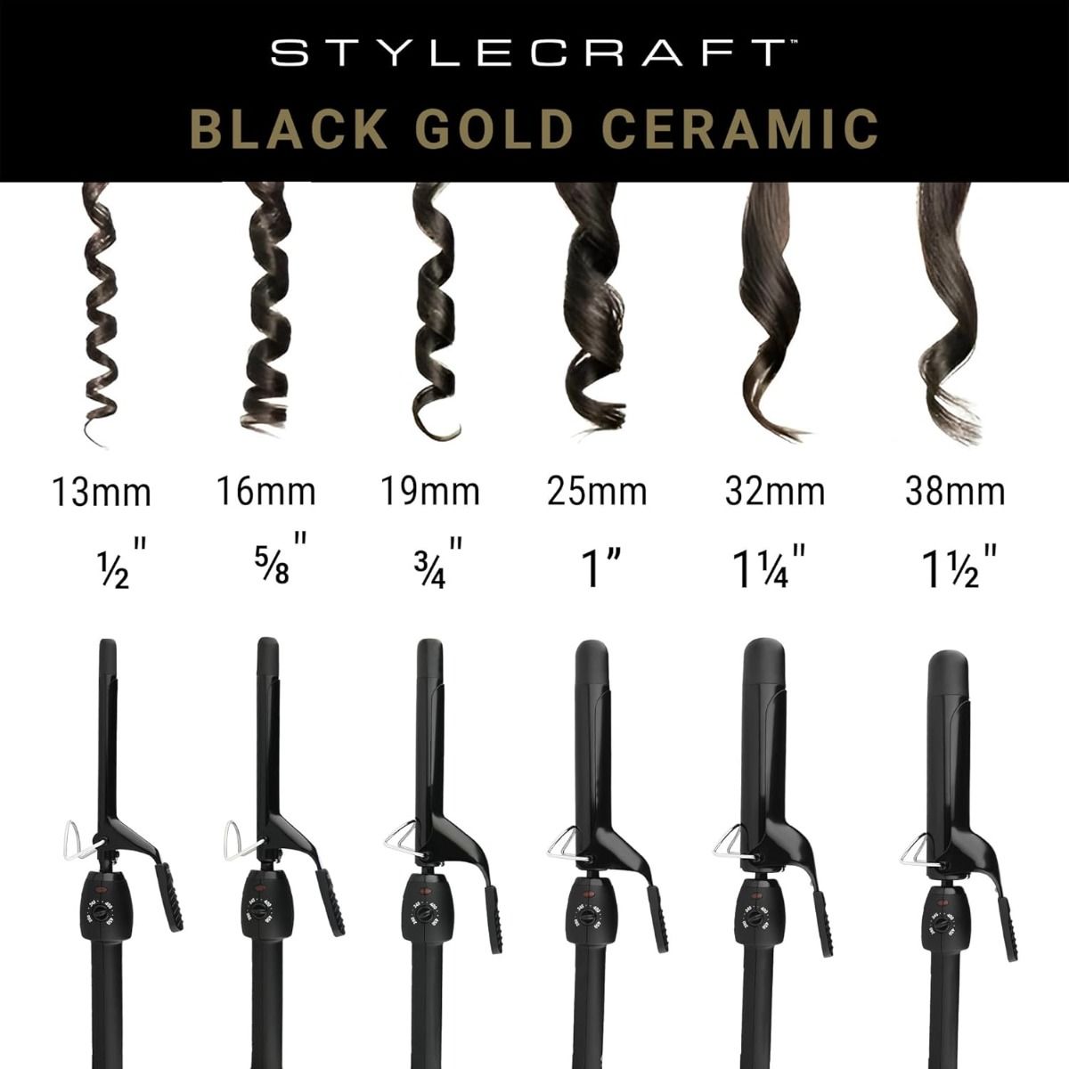 Stay-Temp Professional Ceramic Barrel 1" Curling Iron - Image 8