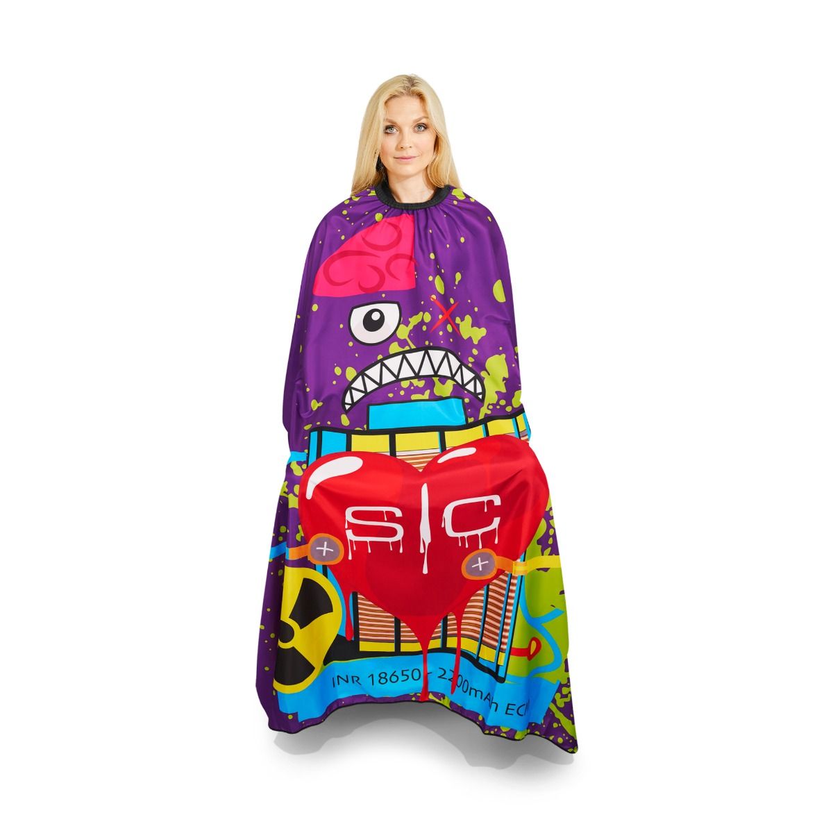 Studio Kick Cover Extra-Long Cutting Cape Purple Radioactive - Image 3