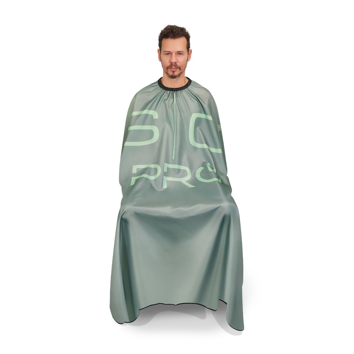 Studio Kick Cover Extra-Long Cutting Cape in Sage Green - Image 3