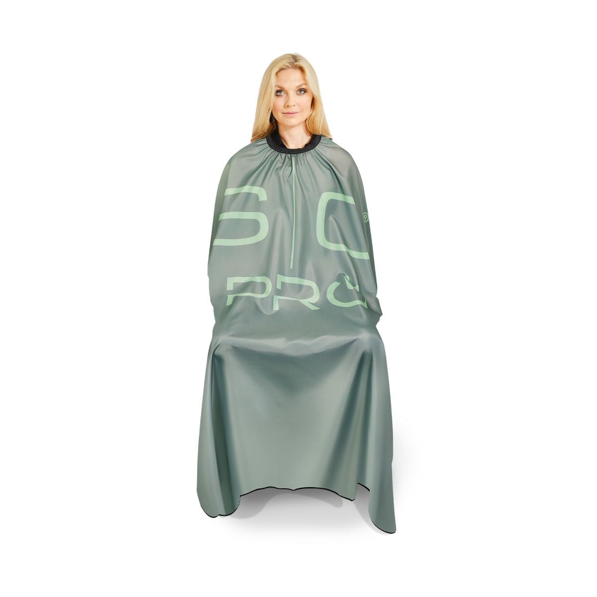 Studio Kick Cover Extra-Long Cutting Cape in Sage Green - Image 2