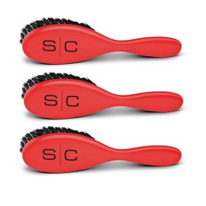 The Fresh Cut Barber Brush Red - 3 Pack