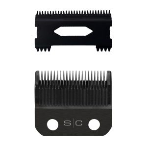 Black DLC Taper Clipper Blade and Shallow Tooth 2.0 Cutter