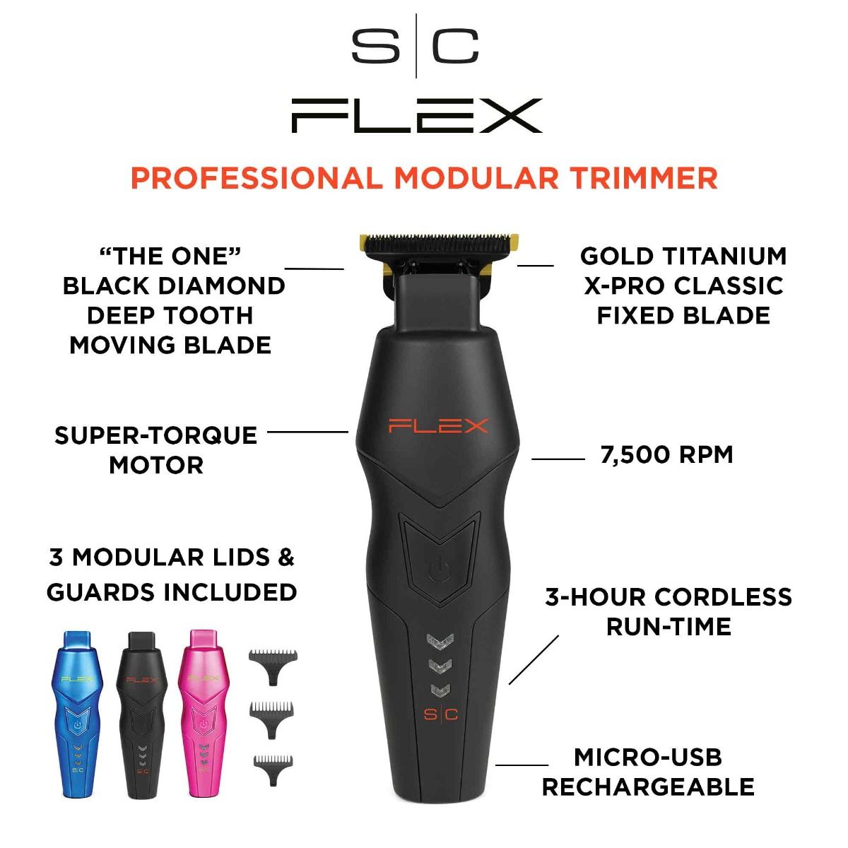 Flex Professional Hair Trimmer with Super-Torque Motor - Image 5