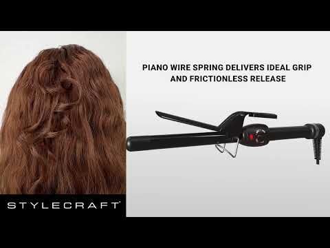 Stay-Temp Professional Ceramic Barrel .75" Hair Curling Iron - Image 3