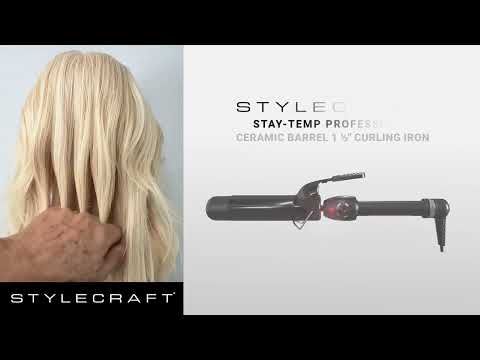 Stay-Temp Professional Ceramic Barrel 1.5" Curling Iron - Image 3
