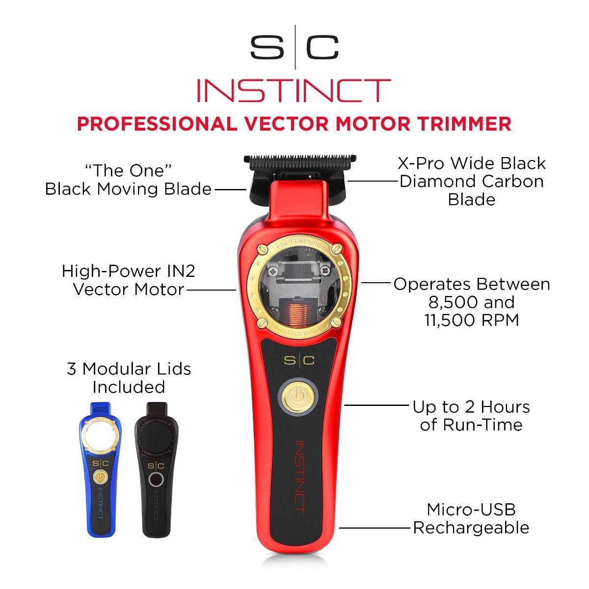 Instinct Professional Hair Trimmer with IN2 Vector Motor - Image 6