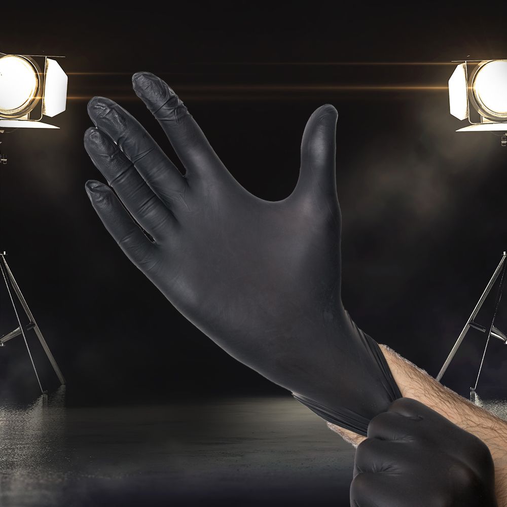 Studio – Professional Nitrile Latex Free Gloves with Textured Grip - 100 Count - Image 3