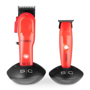 Rebel Combo Set - Professional Cordless Hair Clipper/Hair Trimmer Set with Super-Torque Motor