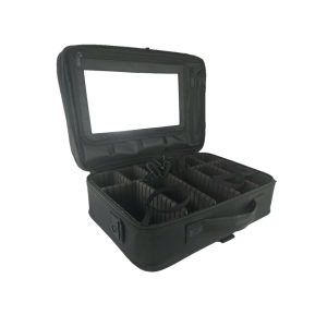 On The Go Barber/Stylist Lightweight Water Resistant Travel Case with Mirror