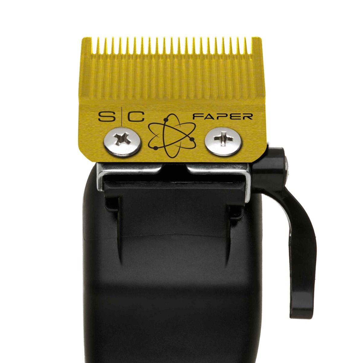 Gold Titanium Faper Clipper Blade and Slim Deep Tooth Cutter - Image 2