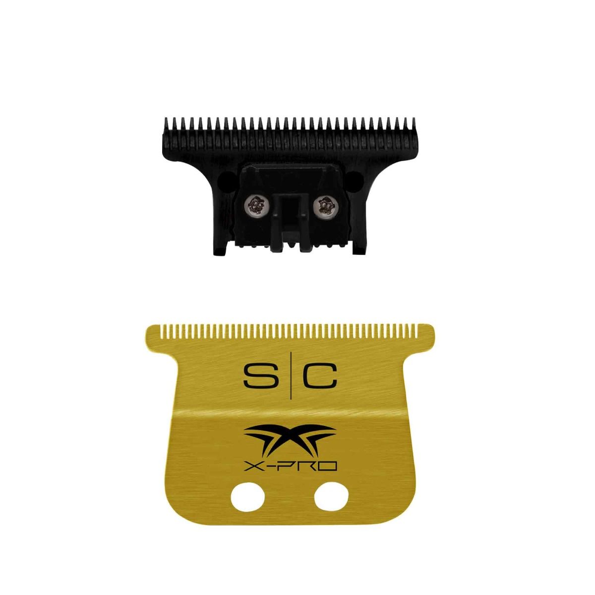 X-Pro Gold Titanium Wide Trimmer Blade and "The One" Black DLC Cutter