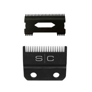 Black DLC Fade Clipper Blade and Shallow Tooth 2.0 Cutter