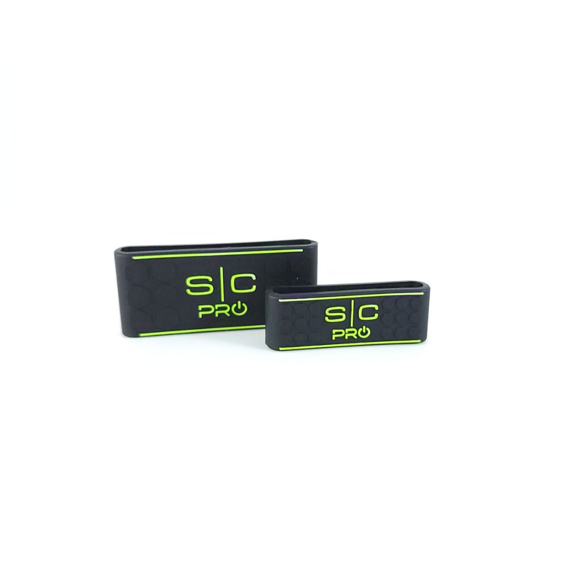 Pro Barber Hair Clipper and Trimmer Grip Band Set of 2 in Black|Green - Image 2