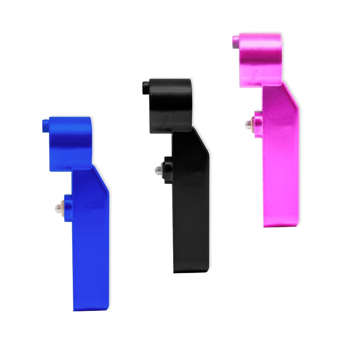 Replacement Clipper Click Lever 3 Pack - Metallic Pink, Metallic Blue, Matte Black - Image 4