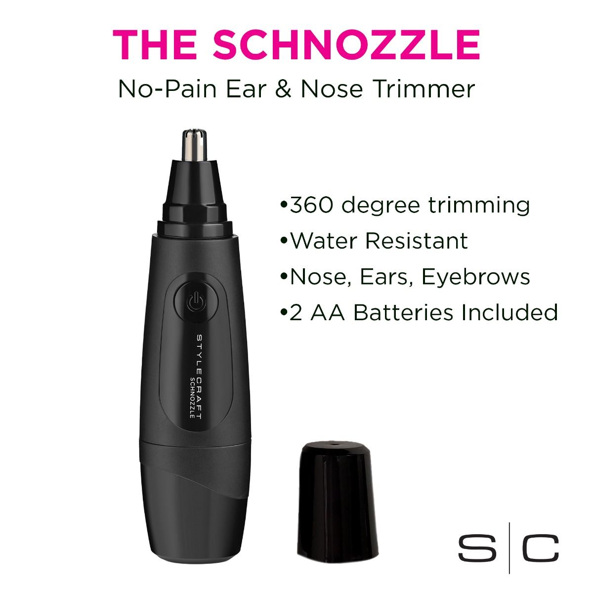 Schnozzle Water Resistant Nose and Ear Hair Trimmer - Image 6