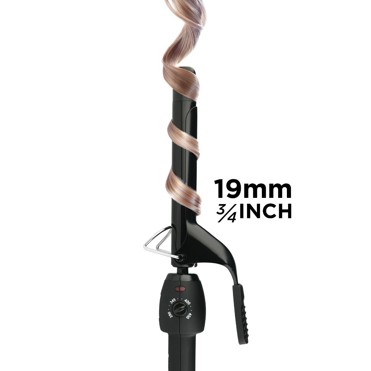 Stay-Temp Professional Ceramic Barrel .75" Hair Curling Iron - Image 2