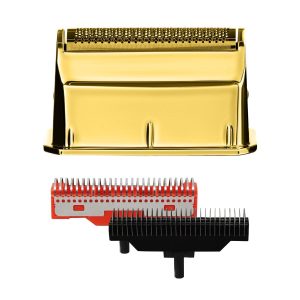Gold Titanium Foil Head and Echo and Forged Cutters for the Uno Shaver